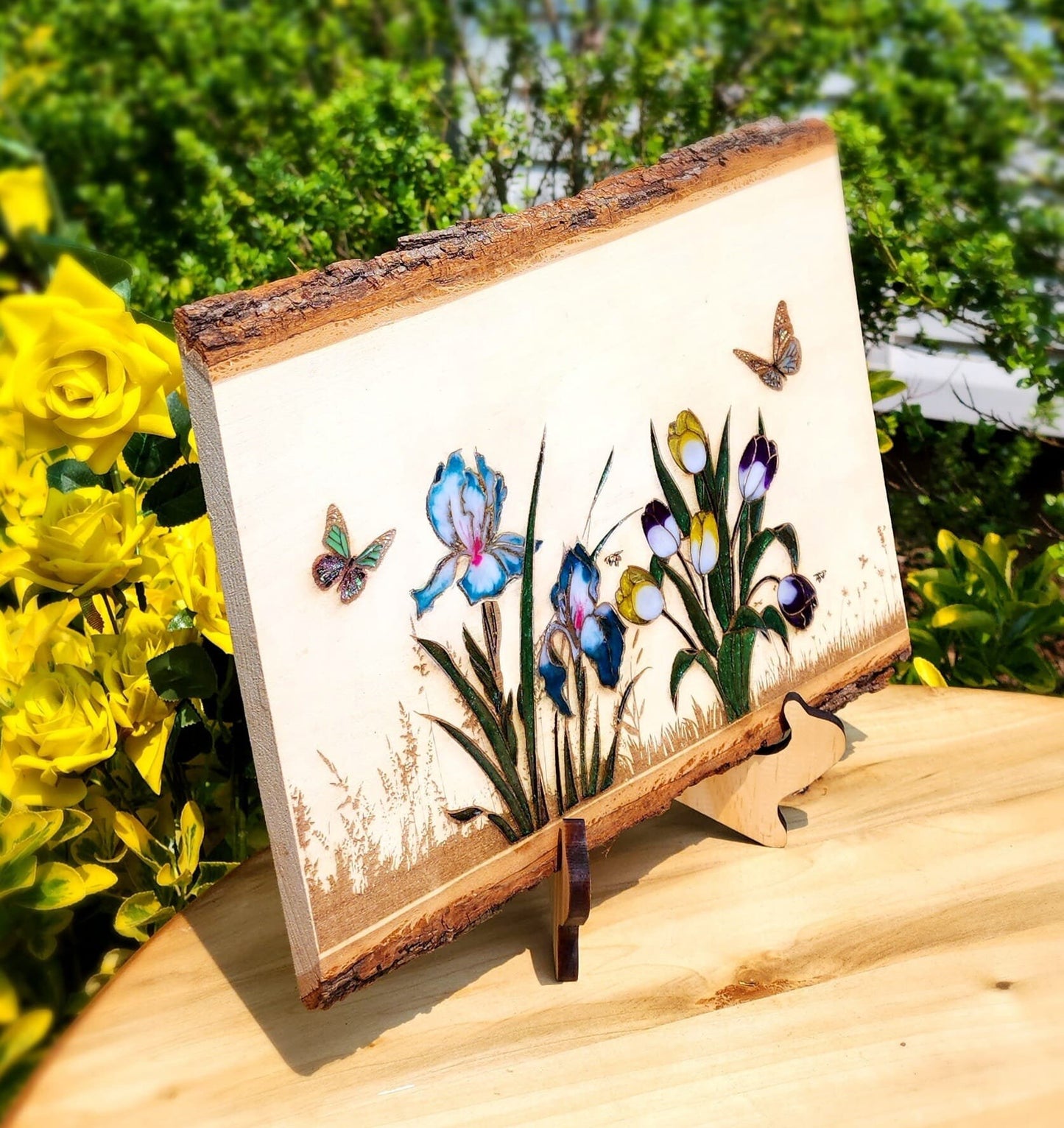 Live Edge Wood Art , Anniversary Gift, Wedding Gift , Occasion Gift, Resin, Wood Art ,Home Décor