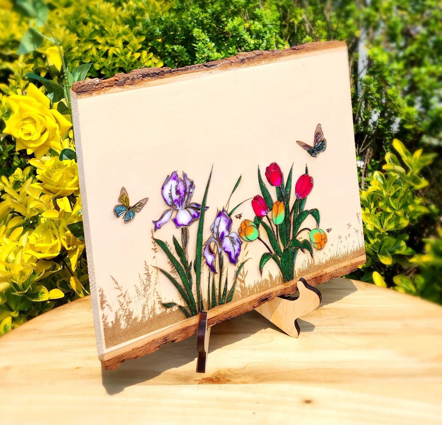 Live Edge Wood Art , Anniversary Gift, Wedding Gift , Occasion Gift, Resin, Wood Art ,Home Décor