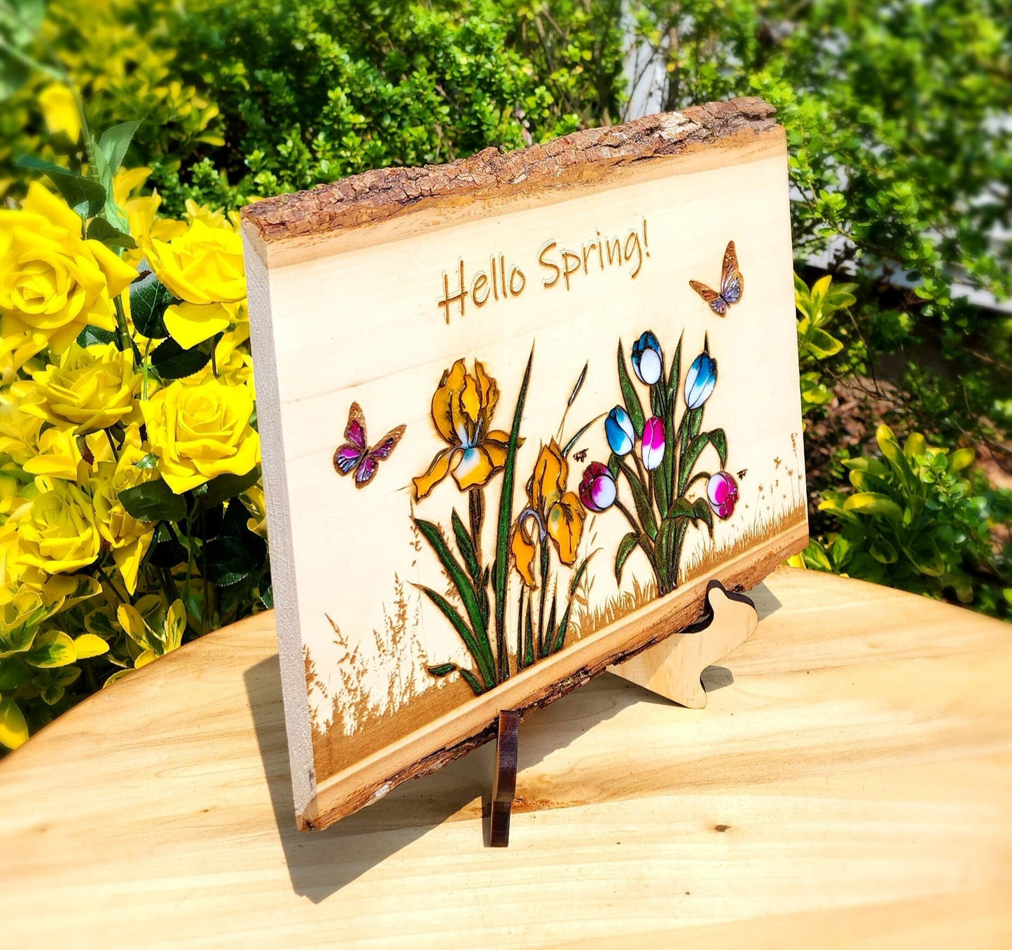 Live Edge Wood Art , Anniversary Gift, Wedding Gift , Occasion Gift, Resin, Wood Art ,Home Décor