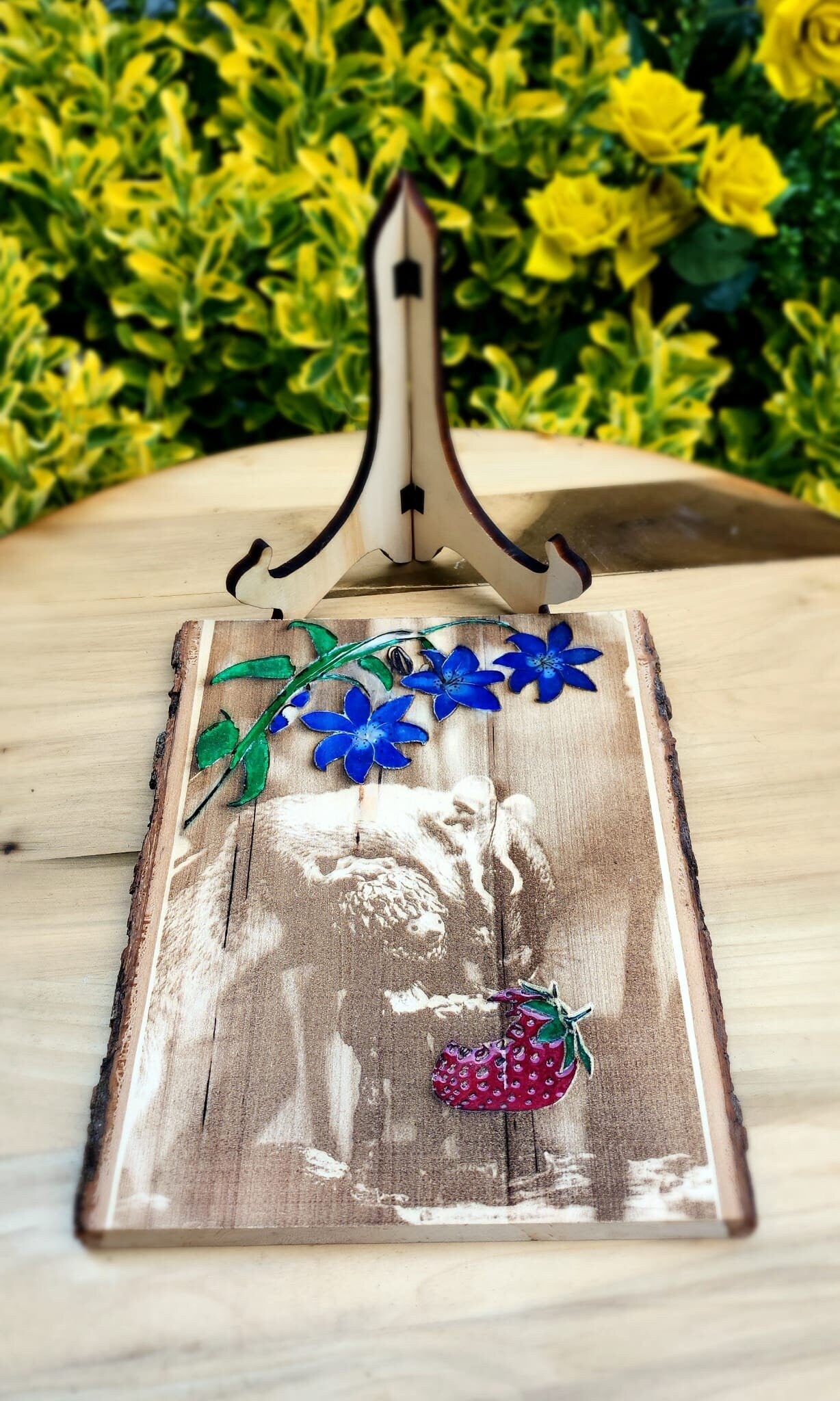 Live Edge Wood Art , Animal lovers, Anniversary Gift, Wedding Gift , Occasion Gift, Resin, Wood Art ,Home Décor